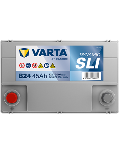 VARTA DYNAMIC SLI B24 12V 45Ah 300A - Borna Inversa (stanga +)