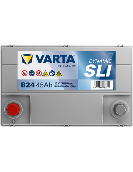 VARTA DYNAMIC SLI B24 12V 45Ah 300A - Borna Inversa (stanga +)