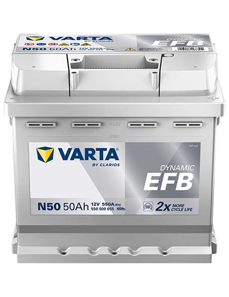 VARTA DYNAMIC EFB N50 12V 50Ah 550A - Borna Normala (dreapta +)