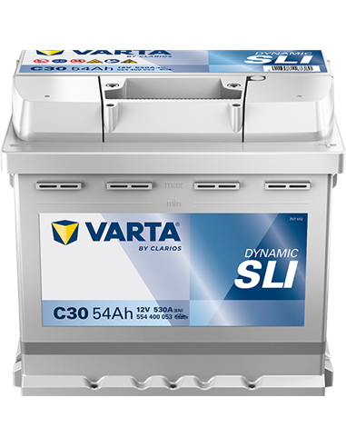VARTA DYNAMIC SLI C30 12V 54Ah 530A - Borna Normala (dreapta +)