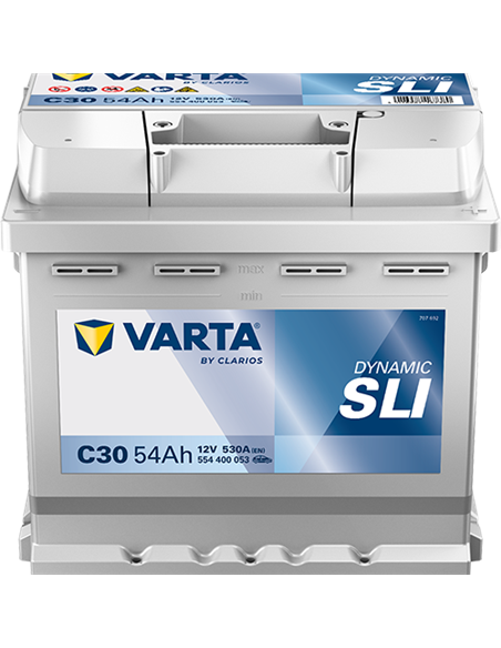 VARTA DYNAMIC SLI C30 12V 54Ah 530A - Borna Normala (dreapta +)