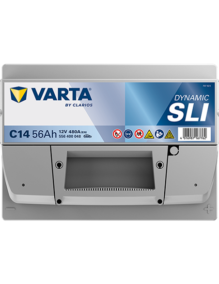 VARTA DYNAMIC SLI C14 12V 56Ah 480A - Borna Normala (dreapta +)