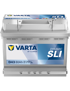 VARTA DYNAMIC SLI D43 12V 60Ah 540A - Borna Normala (dreapta +)