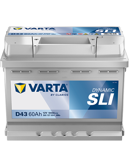 VARTA DYNAMIC SLI D43 12V 60Ah 540A - Borna Normala (dreapta +)