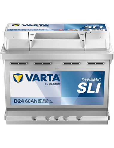 VARTA DYNAMIC SLI D24 12V 60Ah 540A - Borna Normala (dreapta +)