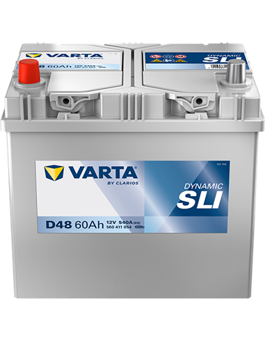 VARTA DYNAMIC SLI D48 12V 60Ah 540A - Borna Inversa (stanga +)