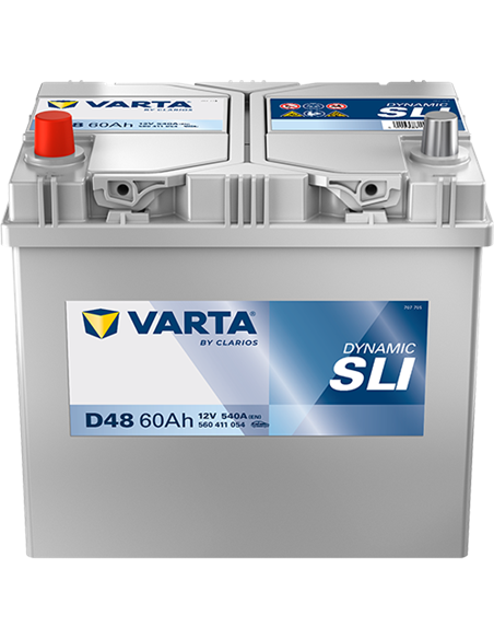 VARTA DYNAMIC SLI D48 12V 60Ah 540A - Borna Inversa (stanga +)