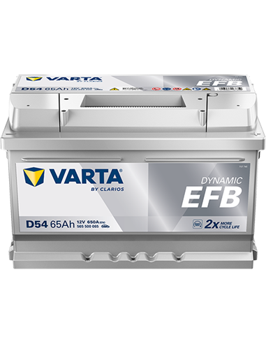 VARTA DYNAMIC EFB D54 12V 65Ah 650A - Borna Normala (dreapta +)