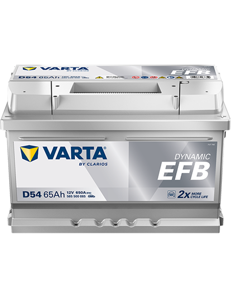 VARTA DYNAMIC EFB D54 12V 65Ah 650A - Borna Normala (dreapta +)