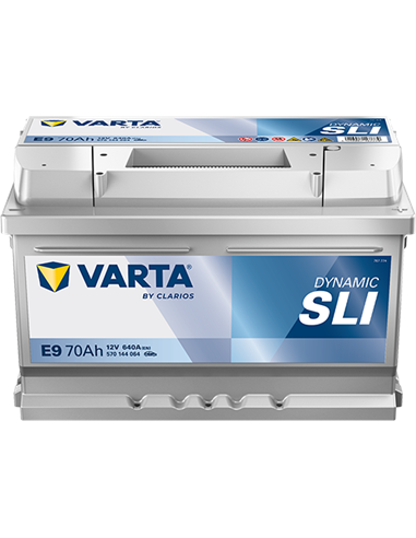 VARTA DYNAMIC SLI E9 12V 70Ah 640A - Borna Normala (dreapta +)