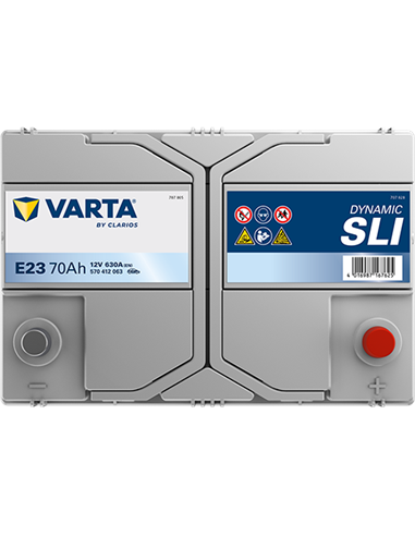 VARTA DYNAMIC SLI 23 12V 70Ah 630A - Borna Normala (dreapta +)