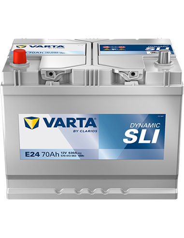 VARTA DYNAMIC SLI E24 12V 70Ah 630A - Borna Inversa (stanga +)