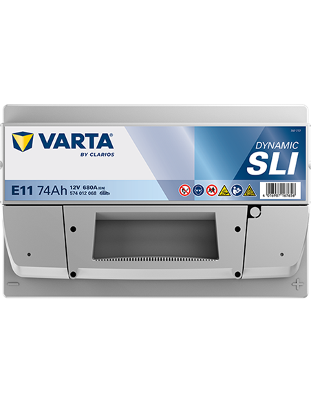 VARTA DYNAMIC SLI E11 12V 74Ah 680A - Borna Normala (dreapta +)