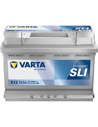 VARTA DYNAMIC SLI E12 12V 74Ah 680A - Borna Normala (dreapta +)