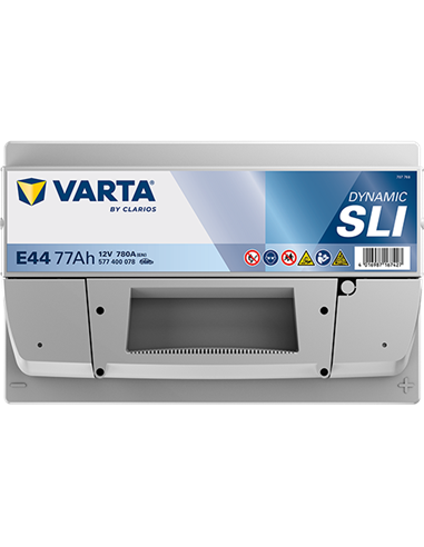VARTA DYNAMIC SLI E44 12V 77Ah 780A - Borna Normala (dreapta +)