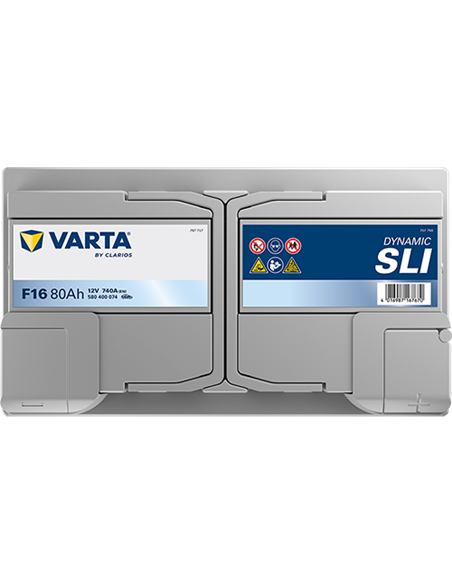 VARTA DYNAMIC SLI F16 12V 80Ah 740A - Borna Normala (dreapta +)