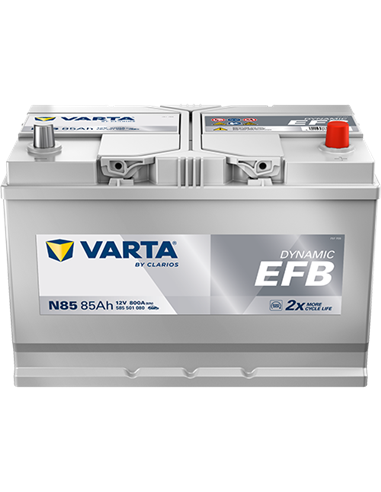 VARTA DYNAMIC EFB N85 12V 85Ah 800A - Borna Normala (dreapta +)