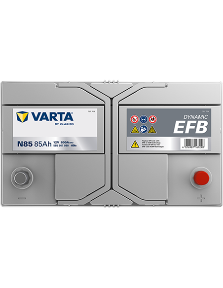 VARTA DYNAMIC EFB N85 12V 85Ah 800A - Borna Normala (dreapta +)