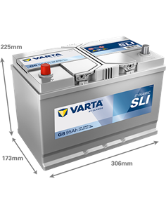 VARTA DYNAMIC SLI G8 12V 95Ah 830A - Borna Inversa (stanga +) 2