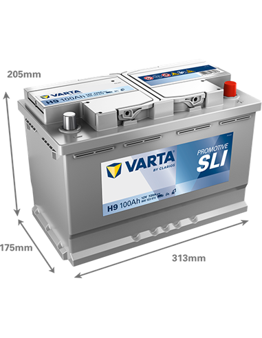 VARTA PROMOTIVE SLI H9 12V 100Ah 720A - Borna Normala (dreapta +)