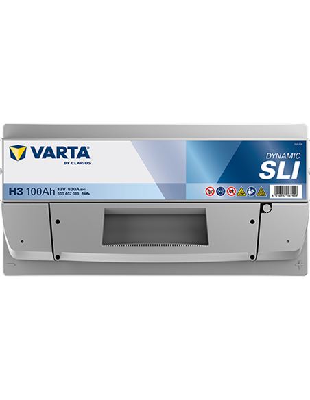 VARTA DYNAMIC SLI H3 12V 100Ah 830A - Borna Normala (dreapta +)