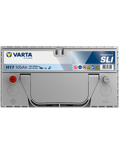 VARTA PROMOTIVE SLI H17 12V 105Ah 800A - Borna Inversa (stanga +)