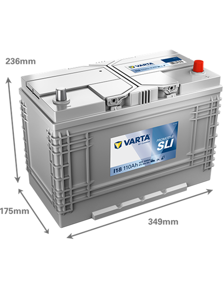 VARTA PROMOTIVE SLI I18 12V 110Ah 760A - Borna Normala (dreapta +)