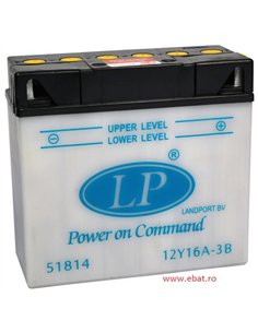 LANDPORT DRY Power on Command - moto 12V 19Ah - Borna Normala (dreapta +)