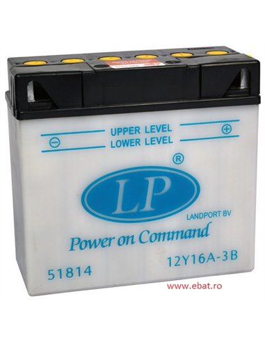 LANDPORT DRY Power on Command - moto 12V 19Ah - Borna Normala (dreapta +)