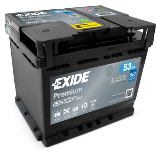 EXIDE PREMIUM 12V 53Ah 540A - Borna Normala (dreapta +)