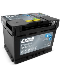 EXIDE PREMIUM 12V 61Ah 600A - Borna Normala (dreapta +)