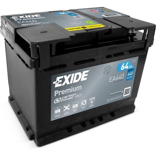 EXIDE PREMIUM 12V 64Ah 640A - Borna Normala (dreapta +)