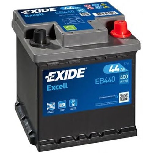 EXIDE EXCELL 12V 44Ah 400A - Borna Normala (dreapta +)