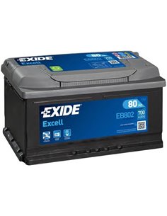 EXIDE EXCELL 12V 80Ah 700A - Borna Normala (dreapta +)