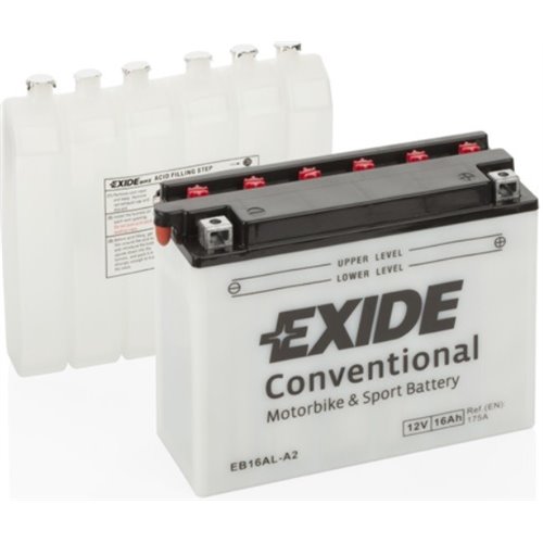 EXIDE CONVENTIONAL moto 12V 16Ah 175A - Borna Normala (dreapta +)