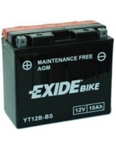 EXIDE AGM - moto START-STOP 12V 10Ah 160A - Borna Inversa (stanga +)