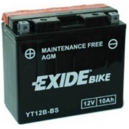 EXIDE AGM - moto START-STOP 12V 10Ah 160A - Borna Inversa (stanga +)
