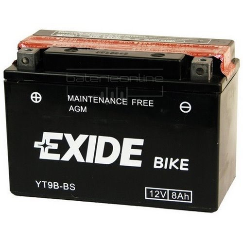 EXIDE AGM - moto START-STOP 12V 8Ah 110A - Borna Inversa (stanga +)