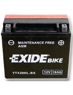 EXIDE AGM - moto START-STOP 12V 18Ah 270A - Borna Normala (dreapta +)