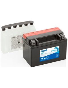 EXIDE AGM - moto START-STOP 12V 8Ah 120A - Borna Inversa (stanga +)