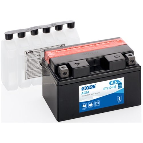 EXIDE AGM - moto START-STOP 12V 8.6Ah 145A - Borna Inversa (stanga +)