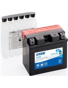 EXIDE AGM - moto START-STOP 12V 6Ah 100A - Borna Normala (dreapta +)