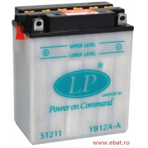 LANDPORT DRY Power on Command - moto 12V 12Ah - Borna Inversa (stanga +)