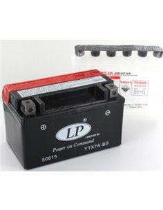 LANDPORT AGM - moto - Power on Command START-STOP 12V 6Ah - Borna Inversa (stanga +)