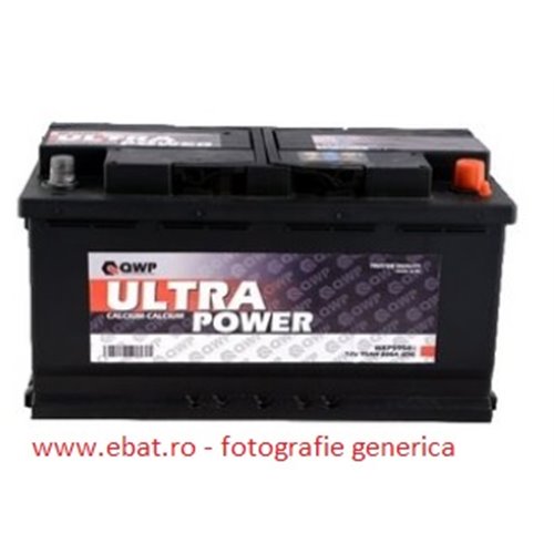QWP Ultra Power 12V 91Ah 740A - Borna Normala (dreapta +)