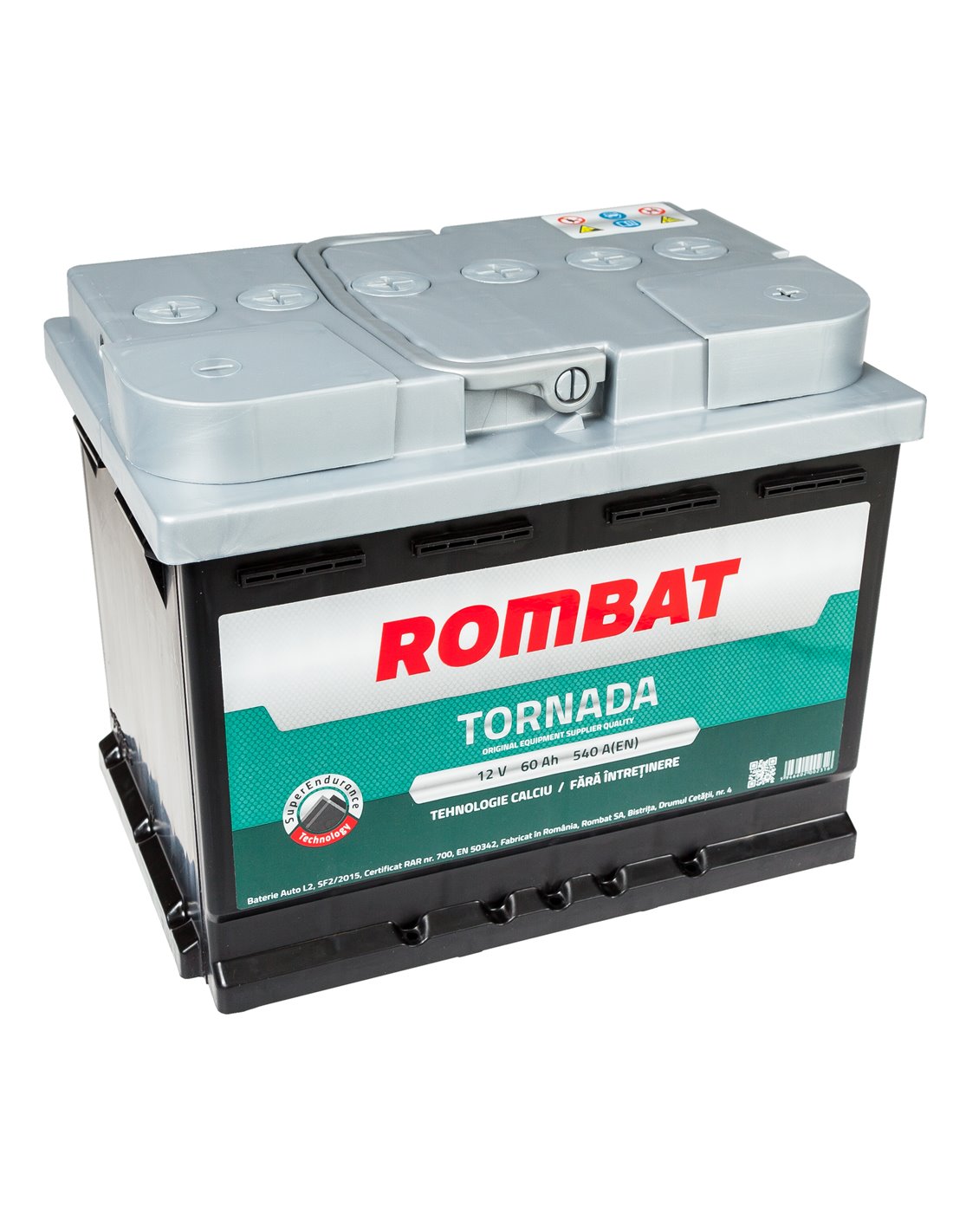 enough sinner Suffocate Baterie ROMBAT TORNADA 12V 60Ah 540A - Borna Normala (dreapta +) - Cod:  5603520054ROM