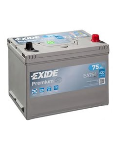 EXIDE PREMIUM 12V 75Ah 630A - Borna Normala (dreapta +)