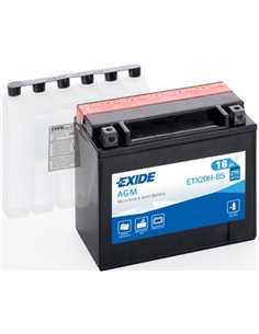 EXIDE AGM - moto START-STOP 12V 18Ah 270A - Borna Inversa (stanga +)