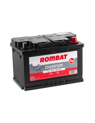 ROMBAT CHAMPION EFB 12V 80Ah 780A - Borna Normala (dreapta +)