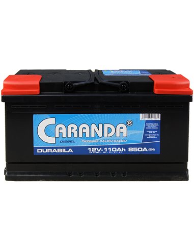 CARANDA DURABILA 12V 110Ah 850A - Borna Normala (dreapta +)